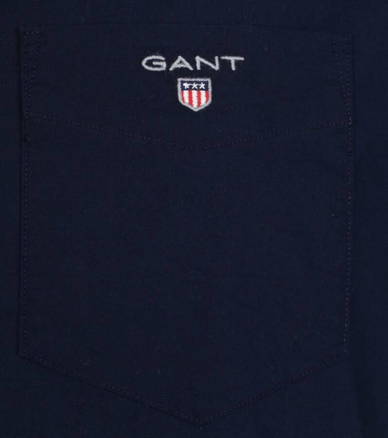 Gant Casual hemd korte mouw overhemd korte mouw donkerblau 3046401/410