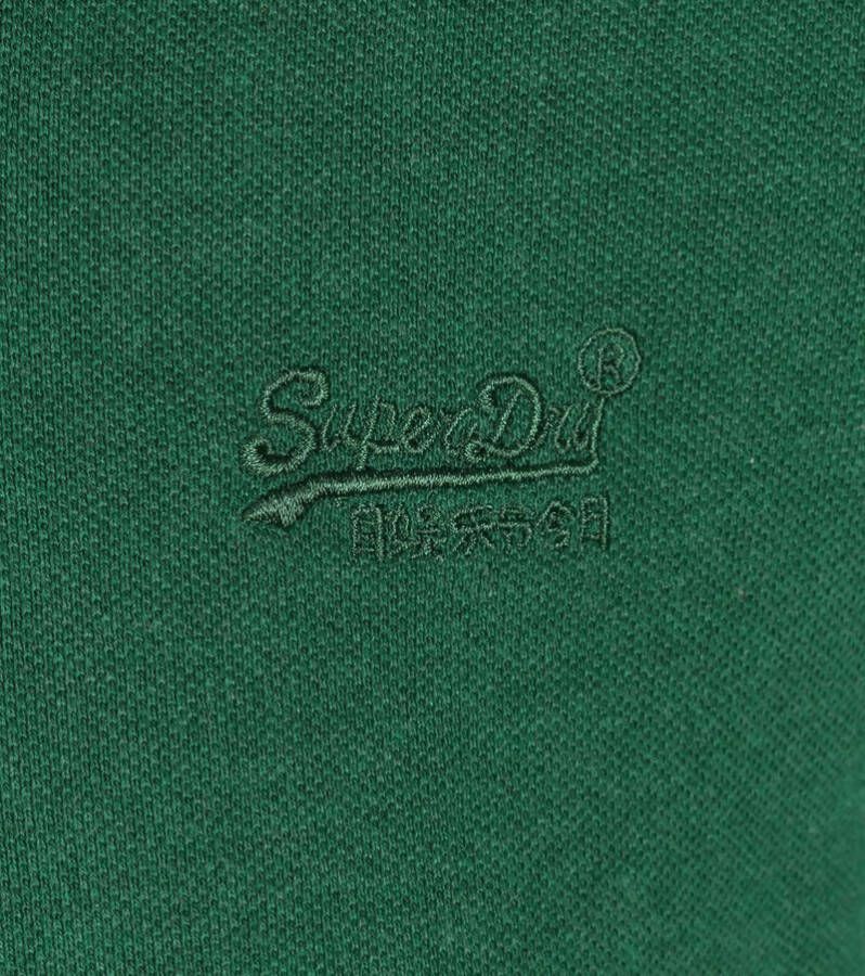 Superdry Classic Pique Polo Donkergroen