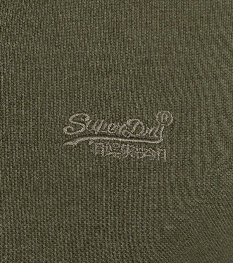 Superdry Classic pique polo thrift olive marl(m1110247a 6rh )