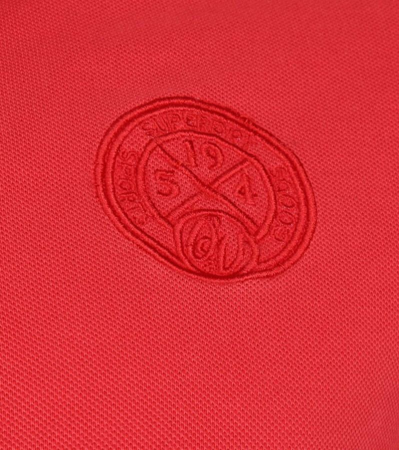 Superdry Classic Polo Pique Logo Rood