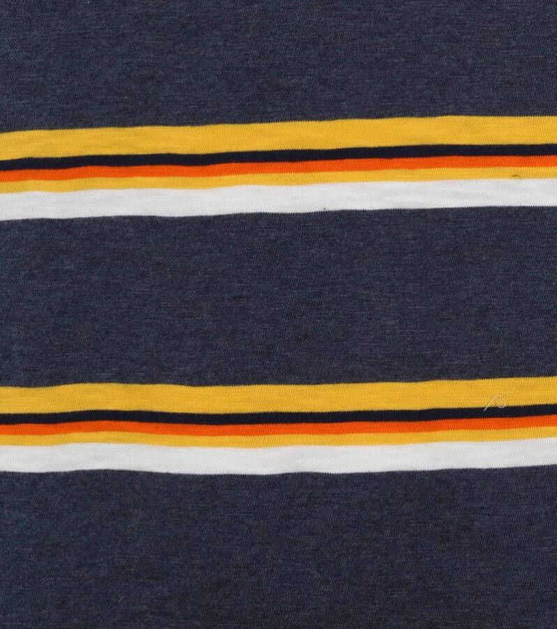 Superdry Classic Polo Strepen Donkerblauw