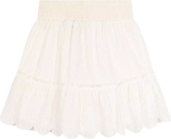 Alix the Label Witte Minirok Broderie Skirt