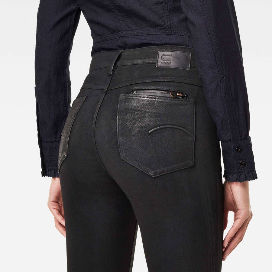 G-Star G Star RAW Noxer high waist straight fit jeans zwart