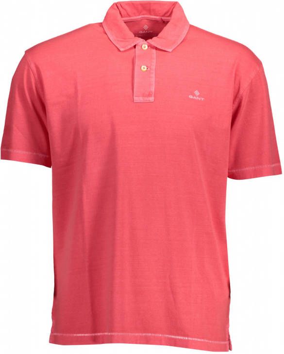 Gant Poloshirt 100% katoen korte mouwen roze