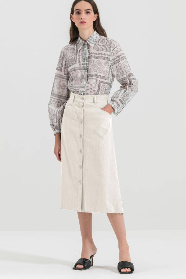 LUISA CERANO Midirokken Beige Dames