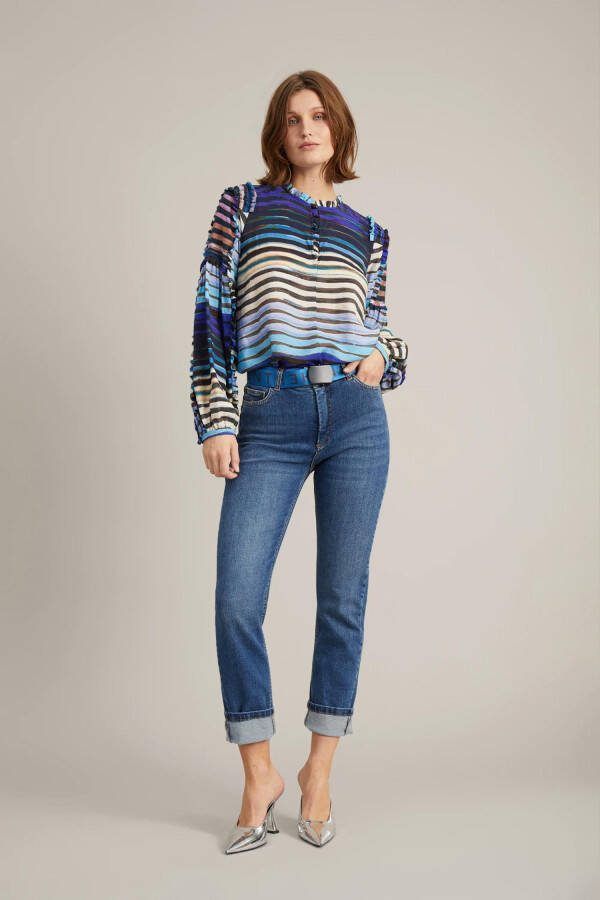 Munthe Blouses Blauw Dames