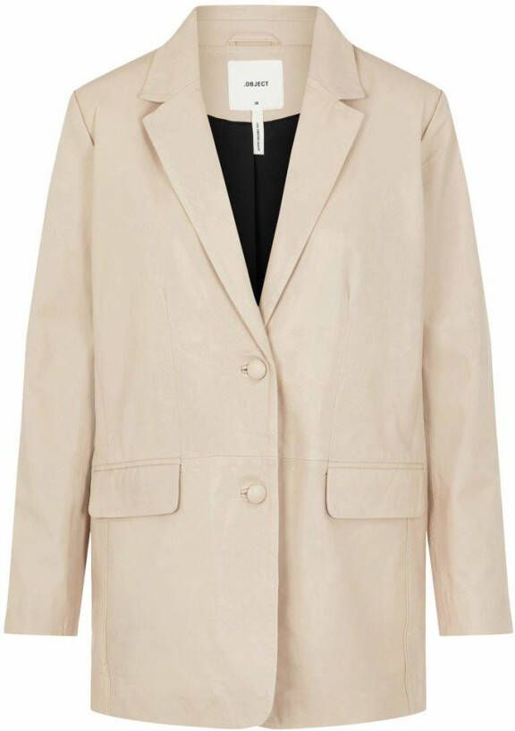 Object Blazer oversized leren