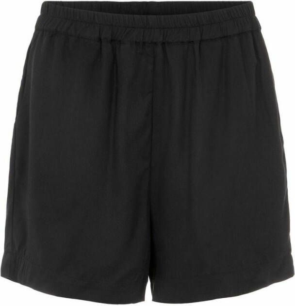 OBJECT high waist loose fit short OBJTILDA zwart