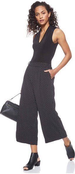 Only Onllima Culottes WVN Black/SMALL Dots | Freewear Zwart