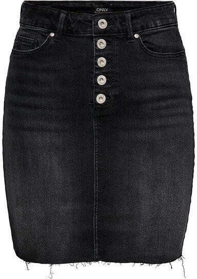 Only Blush hw btn skirt denim