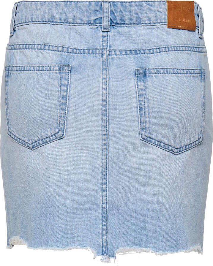 Only Sky life reg skrt light raw dnm pim light blue , Blauw, Dames