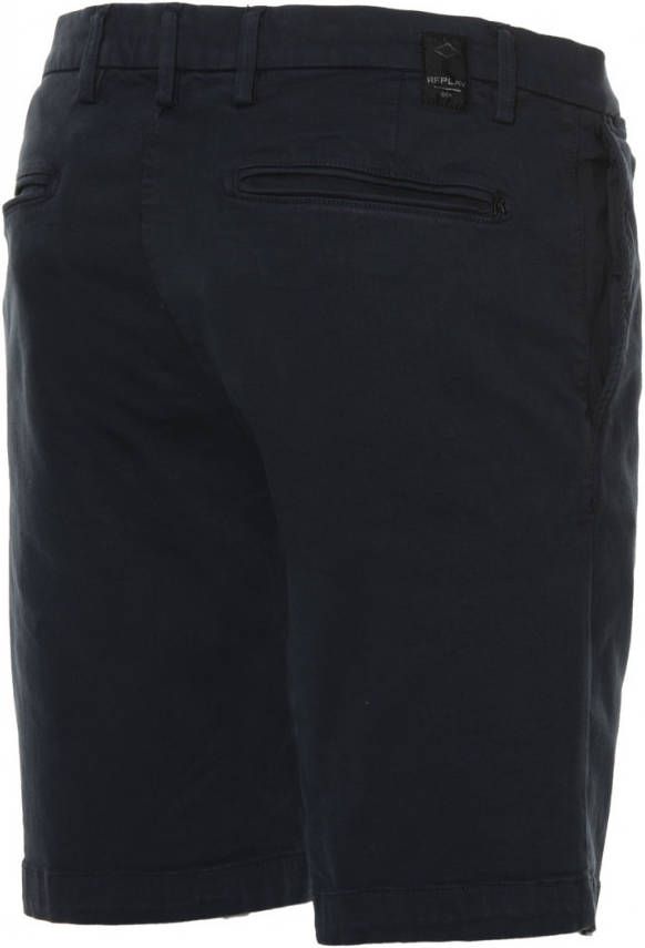 Replay Benni short light chino hyperflex regular fit navy