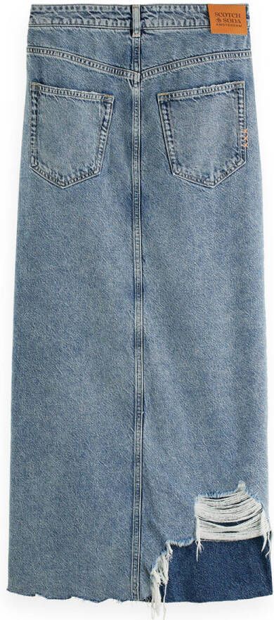 Scotch & Soda Long line customised denim midi ski summer beach