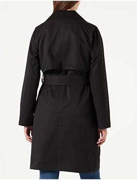 Selected Femme Zwarte Mantel Weka Trenchcoat