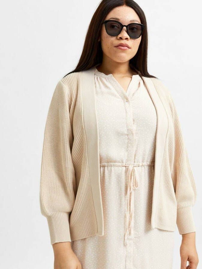 Selected Femme Vest curve kort ballonmouwen