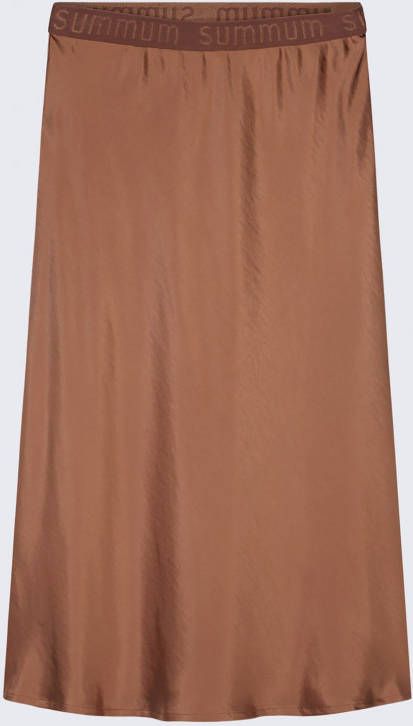 Summum 6s1222 11594 745 skirt satin nutmeg