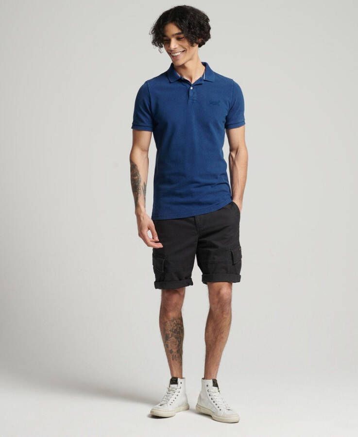 Superdry Vintage destroy s/s polo supermarine(m1110014a jzd )