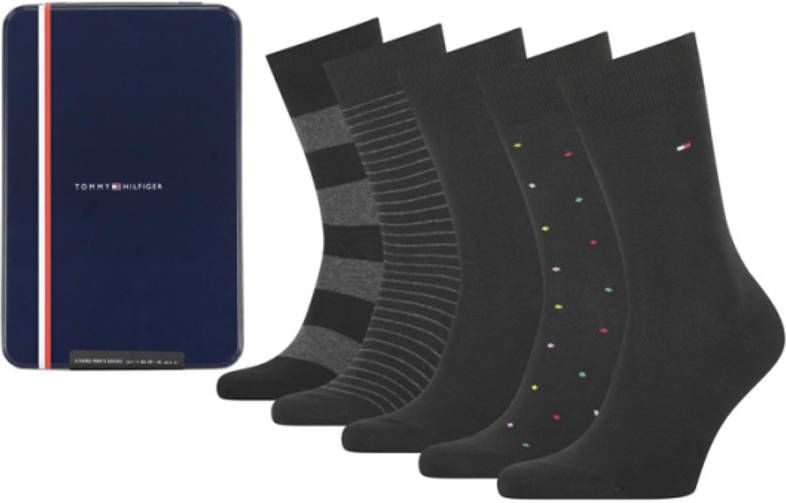 Tommy Hilfiger Sokken in aantrekkelijke cadeauverpakking(blik, 5 paar )