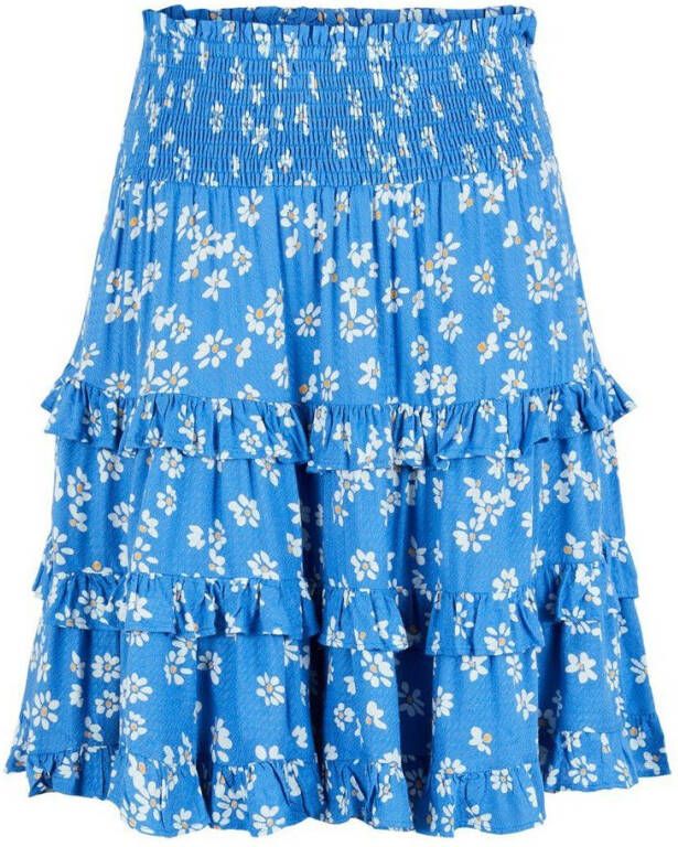 Y.A.S. Blauwe Minirok Yaslimo Hw Skirt S.