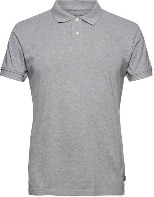 ESPRIT edc Men regular fit polo van biologisch katoen medium grey