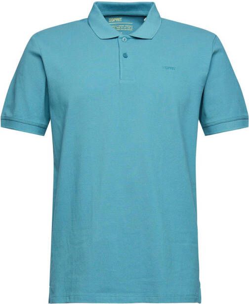 ESPRIT Men Casual polo turquoise