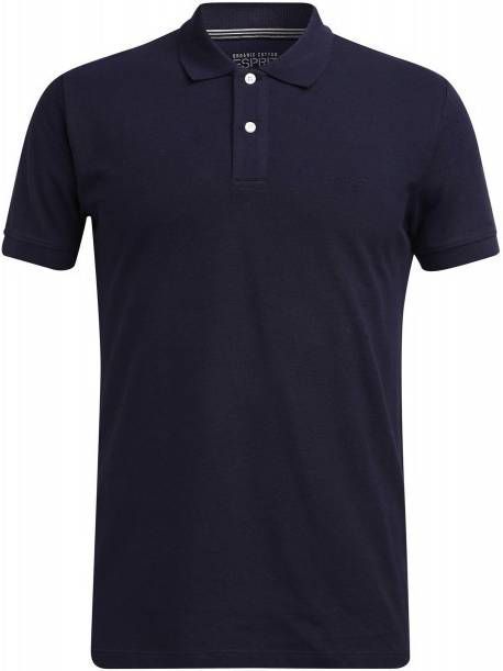 ESPRIT edc Men regular fit polo van biologisch katoen navy