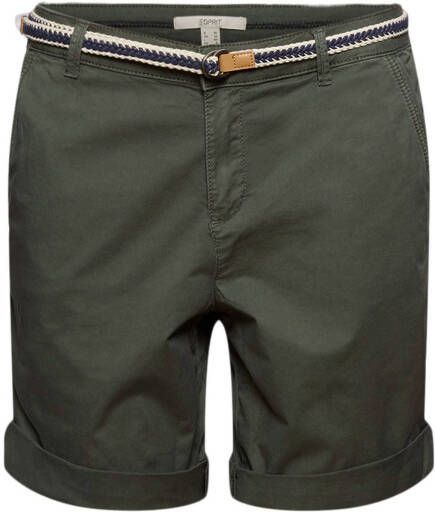 ESPRIT Women Casual regular fit short groen