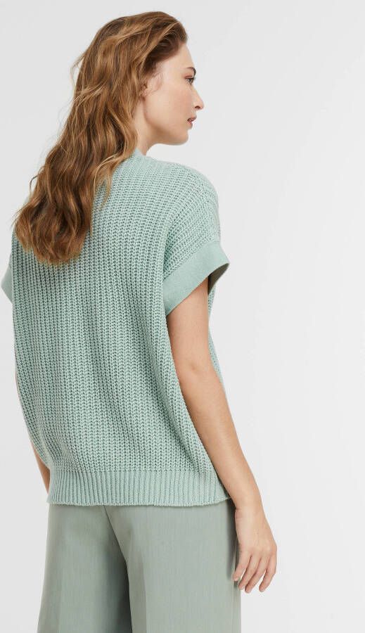 Soyaconcept grofgebreide spencer Remone 18 mintgroen
