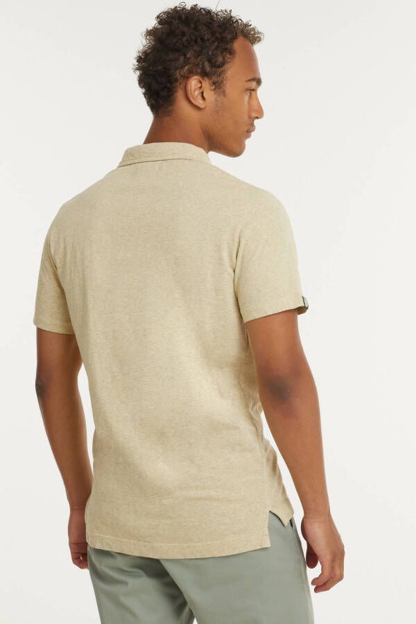 Superdry gemêleerde slim fit polo pale yellow