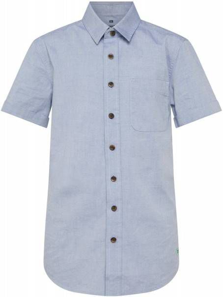 WE Fashion gemêleerd overhemd blauw