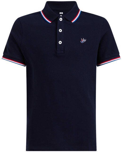 WE Fashion polo donkerblauw