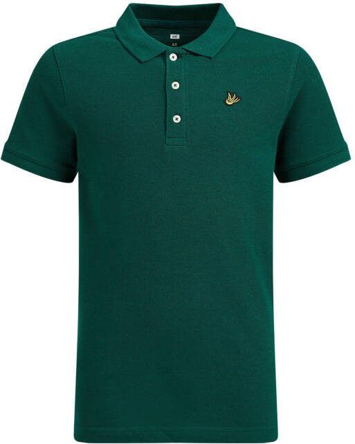 WE Fashion polo donkergroen