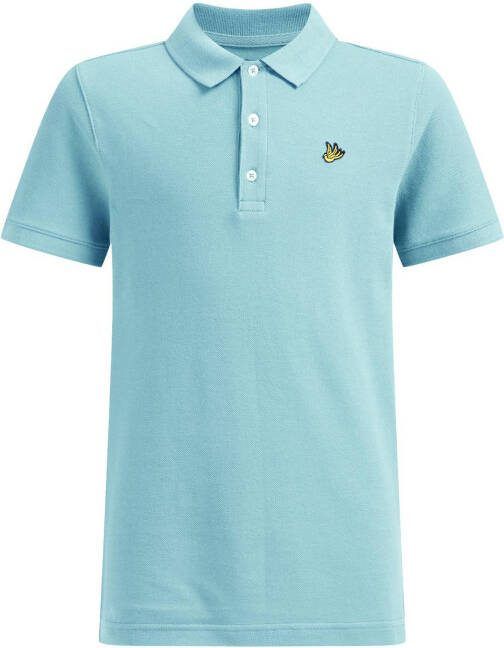 WE Fashion polo lichtblauw