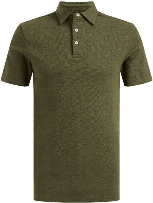 WE Fashion slim fit polo groen